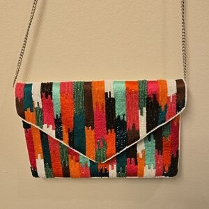 Colorful Patterned Women's Clutch